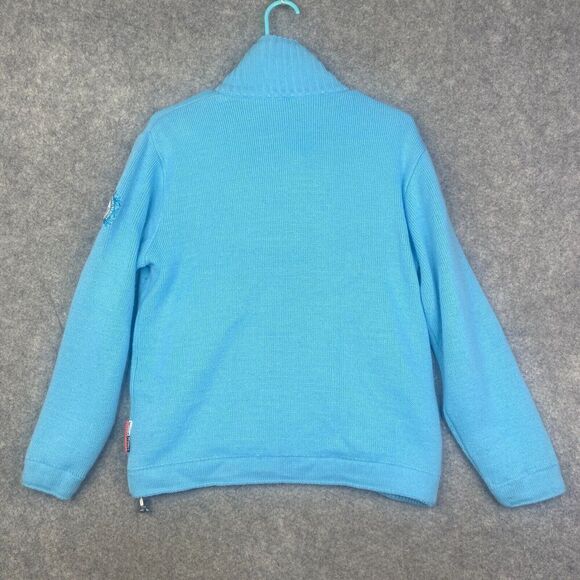 F.lli Campagnolo Insulated Ski Wool Blend Sweater Windstopper Lined Nordic Small - Picture 10 of 10